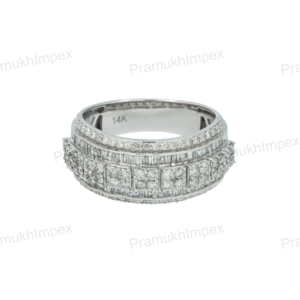 Anillo de Eternidad Brillante de Moissanita Estilo Hip Hop, Chapado en Oro Rosa/Amarillo/Blanco, Joyería Personalizable de Plata Esterlina - Product Image 5