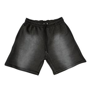 Nouveau short de sport Vintage lavé à l'acide pour hommes Logo personnalisé coton course à pied basket-ball Football Shorts d'entraînement - Product Image 4
