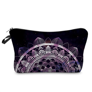 Bolsa de Maquillaje de Viaje Multifuncional Impermeable con Cierre de Cremallera con Patrón Geométrico, Bolso de Mano Moderno para Mujer - Product Image 4