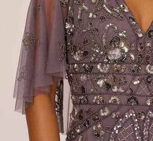 Vestidos de noche con cuello en V para mujer Vestido largo elegante para fiesta nocturna para fiesta de graduación delgado para los cócteles y la fiesta nocturna - Product Image 2