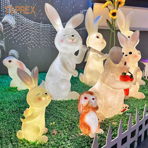 Gran oferta, luz LED, conejito de Pascua, conejito luminoso que brilla intensamente con luces Led, oso de peluche luminoso con corazón para el Día de San Valentín - Product Image 5