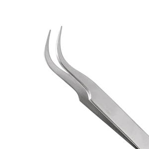 Pinzas de ojo de acero inoxidable para pestañas personalizadas privadas rectas recubiertas de color, herramienta de agarre, extensión de grado, punta de pestañas, pinzas de volumen - Product Image 5
