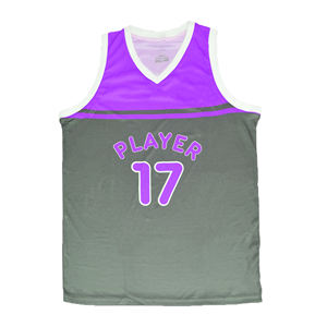Camiseta de secado rápido personalizada unisex transpirable Chaleco de liga de baloncesto vintage con nombre de los estudiantes servicio OEM para uniforme de equipo - Product Image 4