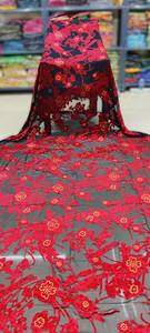 Ensemble de 3 pièces Somali Dirac avec Gogra & Garbasar, en spandex, à manches longues, à motifs floraux, pour femmes, vêtements traditionnels de luxe, écologiques - Product Image 3