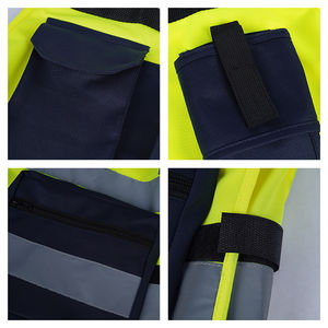 Chaleco de Seguridad de Alta Visibilidad con Logotipo Personalizado, Tejido 100% Poliéster de Primera Calidad, Servicio OEM Aceptable - Product Image 3
