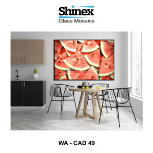 Mosaico de vidrio de alto brillo para diseño de paredes interiores Apariencia de superficie elegante con reflejo sutil para hoteles y escuelas - Product Image 4