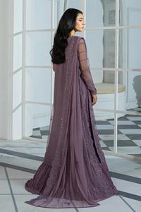 ชุดสูท shalwar kameez ผ้าชีฟองปักลายสำหรับงานปาร์ตี้ - Product Image 2