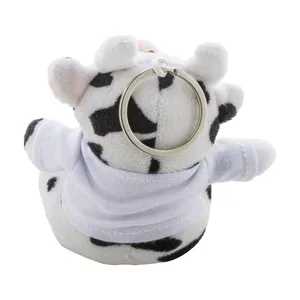 Portachiavi in Peluche Personalizzato CowFob, Moschettone Promozionale Personalizzabile - Product Image 2