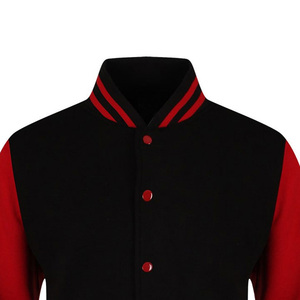 Customized Good Quality Men's Varsity <b>Jacket</b> Design Men's Casual Wear <b>Canvas</b> Stand Collar Plain Dyed Varsity <b>Jackets</b> - Product Image 4