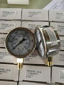 صنع في الصين مقياس ضغط من الفولاذ المقاوم للصدأ 40/50/60/80/، ومقاوم للتآكل ومقاومة للاهتزاز ومقاومة للصدمات - Product Image 5