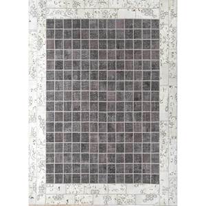 Tapis en laine noué à la main Provenance Pae-3386, motif patchwork gris et noir, pour entrée, chambre, couloir, rectangulaire, taille 9x12 pouces - Product Image 1