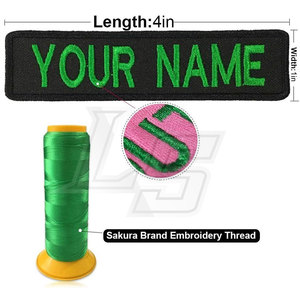 <strong>Custom</strong> Embroidered <strong>Name</strong> <strong>Patches</strong> Twill Fabric Personalized <strong>Name</strong> Tag Hook and Loop Iron On <strong>Patch</strong> for Tactical Vest, Jacket - Product Image 2