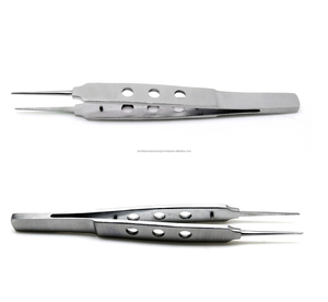 Pinzas de Sutura Oftálmicas Rectas McPherson, Pinzas de Sutura de Acero Inoxidable, Instrumentos de Microcirugía, Juego de Instrumentos Manuales con Certificación CE - Product Image 6