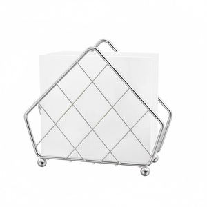 Diamond Design Metal Golden Napkin Holder Best Shape for Home and Restaurant Tabletop Decorative <b>Tissue</b> Holder - Product Image 6