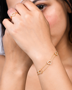 New Arrival 18k Gold Vermeil 925 Sterling Silver High Quality Cubic Zirconia Diamond Heart Band <b>Ring</b> 14k Gold Plated CZ <b>Ring</b> - Product Image 4