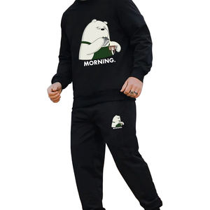 Men's Custom DTG Printing Tracksuit High Quality Casual Print Tracksuit Long Sleeve and <b>Sweatpants</b> <b>Set</b> for Men's - Product Image 1
