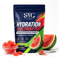 OEM ODM Elektrolyt Hydratatie Gummies, Calcium Magnesium Kalium Mengsel, 60 Stuks, Dagelijkse Ondersteuning Groothandel
