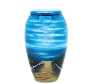 Urna de Cremación para Adultos, Escena de Playa para Cenizas Humanas, Tema de Playa, Urna de Cremación para Amantes DE LA Playa - Product Image 4