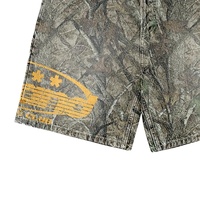 Ensemble short en jean et maillot de football camouflage personnalisé pour homme, style streetwear oversize Y2K, tenue d'été 2 pièces en maille, fabricant OEM ODM