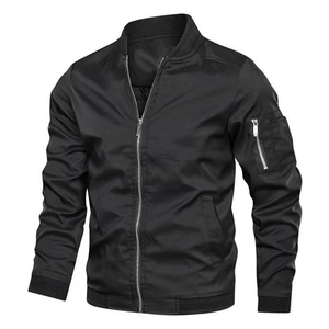 Logo personnalisé grande taille hommes veste mode décontracté matelassé imperméable moto universitaire vol bombardier manteau - Product Image 5