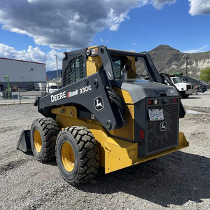 2019 John Deeres 330G Minicargadora frontal con características de troncos de retroexcavadora y tractor - Product Image 3