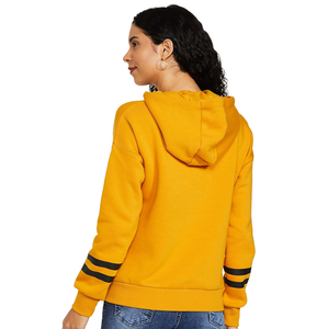 Nuevo diseño, sudaderas con capucha informales para mujer, cómodas sudaderas con capucha estampadas con logotipo de tamaño personalizado de algodón para mujer, exportación desde Bangladesh - Product Image 2