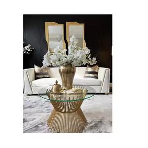 Jarrón de Metal Simple con acabado dorado, elegante acento decorativo para mesas de comedor, oficinas y exhibición de arreglos florales para interiores - Product Image 3