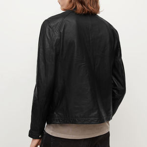 Chaqueta de Cuero Vacuno Genuino para Hombre, Estilo Urbano, Impermeable, Cortavientos, para Invierno, 100% Auténtica, Pakistán 2023 - Product Image 5