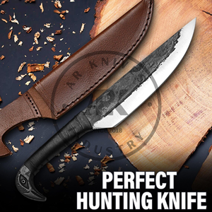 Cuchillo de Supervivencia Bushcraft, Hoja de Acero al Carbono Inoxidable, Forjado a Mano, Cuchillo Vikingo, Venta al por Mayor B2B, Camping, Aire Libre - Product Image 3