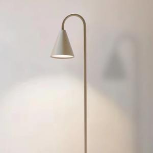 Lampadaire en tissu blanc en forme de champignon pour la décoration intérieure de salon de luxe moderne, élégant, support doré LED pour la maison et le bureau - Product Image 5