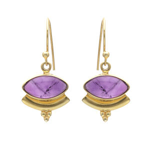 ต่างหูอเมทิสต์925เครื่องประดับเงินสเตอร์ลิงต่างหูอัญมณีทำด้วยมือเครื่องประดับสำหรับผู้หญิงเด็กผู้หญิง - Product Image 1