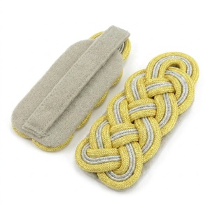 Épaulettes d'uniforme d'officier brodées de qualité supérieure, fournisseur d'usine - Product Image 2