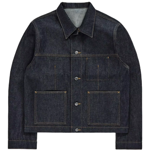 Venta al por mayor Top Trending Hombres Elegante Chaqueta de mezclilla Personalizable Invierno Cálido Patchwork Diseño Botón a prueba de viento - Product Image 3