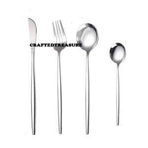 Cubiertos de estilo portugués más populares Juego de cubiertos de acero inoxidable 18 10 Decoración DE BODA Ajuste de lugar Cubiertos Mesas personalizadas - Product Image 2