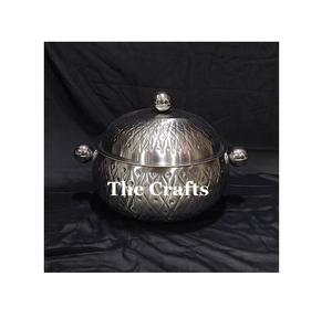 Plat de service rond tendance couleur argent, qualité exclusive, pour hot pot, ustensile de cuisine, best-seller - Product Image 1