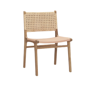 Chaise de salle à manger dossier en bois massif et siège en tissu meubles de salle à manger prix de gros de haute qualité - Product Image 1
