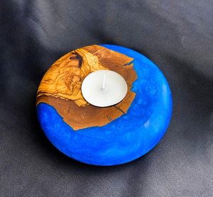 Eco-Friendly Resin & <b>Wood</b> Handmade <b>Candlestick</b> <b>Holder</b> for Home Decoration Wedding & Valentine's Day Gifts - Product Image 5