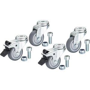 Hazet 167T <b>Tool</b> Trolley Assistant Castor Set with 4 Castors Screws and Nuts for <b>Tool</b> <b>Storage</b> - Product Image 1