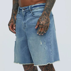 Shorts en jean bleu OEM pour hommes, fabriqués au Pakistan, look classique d'été, parfaits pour le sport décontracté et le style quotidien. - Product Image 5
