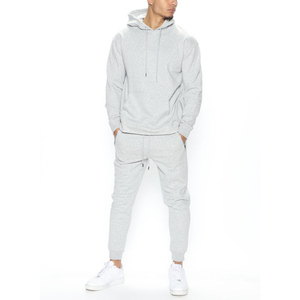 ชุดออกกำลังกายผ้า20% โพลีเอสเตอร์มีฮู้ดเป็นมิตรกับสิ่งแวดล้อมชุดวอร์มผ้าฝ้าย80% ระบายอากาศได้ดี - Product Image 4