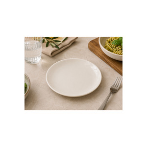 Assiettes plates en porcelaine de qualité supérieure 19 cm, lot de 6 - Vaisselle moderne pour hôtels et restaurants - Product Image 2