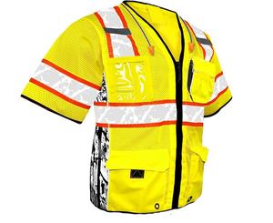 Miden เสื้อกั๊กทำจากโรงงานต่างประเทศตัวสะท้อนแสงมองเห็นได้ตามท้องถนนกันน้ำ - Product Image 5