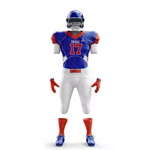 Uniforme de football américain de haute qualité, personnalisé pour hommes, manches courtes, respirant, vente en gros, dernier design - Product Image 3