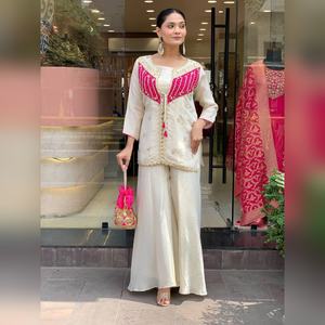 Salwar Kameez de Seda Multicolor de Última Moda con Detalles de Resham y Elegante Dupatta, Colección 2025 - Product Image 5