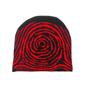 Sombreros de invierno unisex personalizados, gorro de Jacquard de punto negro fino con logotipo de diseñador impreso para escena de playa, directo del fabricante - Product Image 5