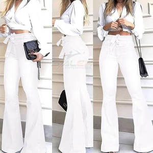 Pantalones de Invierno de Moda para Mujer, Cintura Media, Frente Plano, 100% Algodón, Ecológicos, Cómodos - Product Image 5