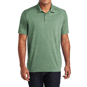 Chemise d'été décontractée pour homme en coton tricoté respirant à manches courtes, coupe droite tendance - Product Image 1