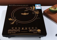 Cocina de Inducción Eléctrica Inteligente de 2200W, Resistente al Agua, con Voltaje Universal, Placa de Cerámica de Alta Resistencia y Pantalla Táctil