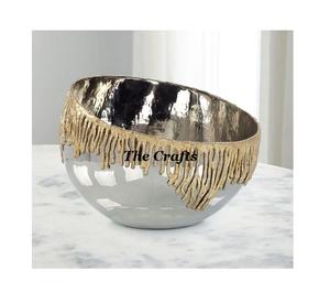 Ensemble de deux tailles différentes de bols à chocolat martelés en métal Bol de service décoratif de qualité supérieure aux prix les plus bas - Product Image 6