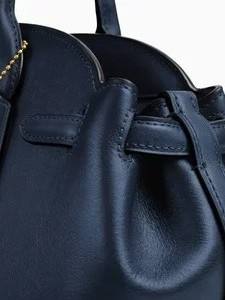 Sac à bandoulière en cuir pleine fleur bleu marine pour femme, sac de travail, grand sac fourre-tout, fermeture éclair, luxe, affaires, mode, femme - Product Image 6